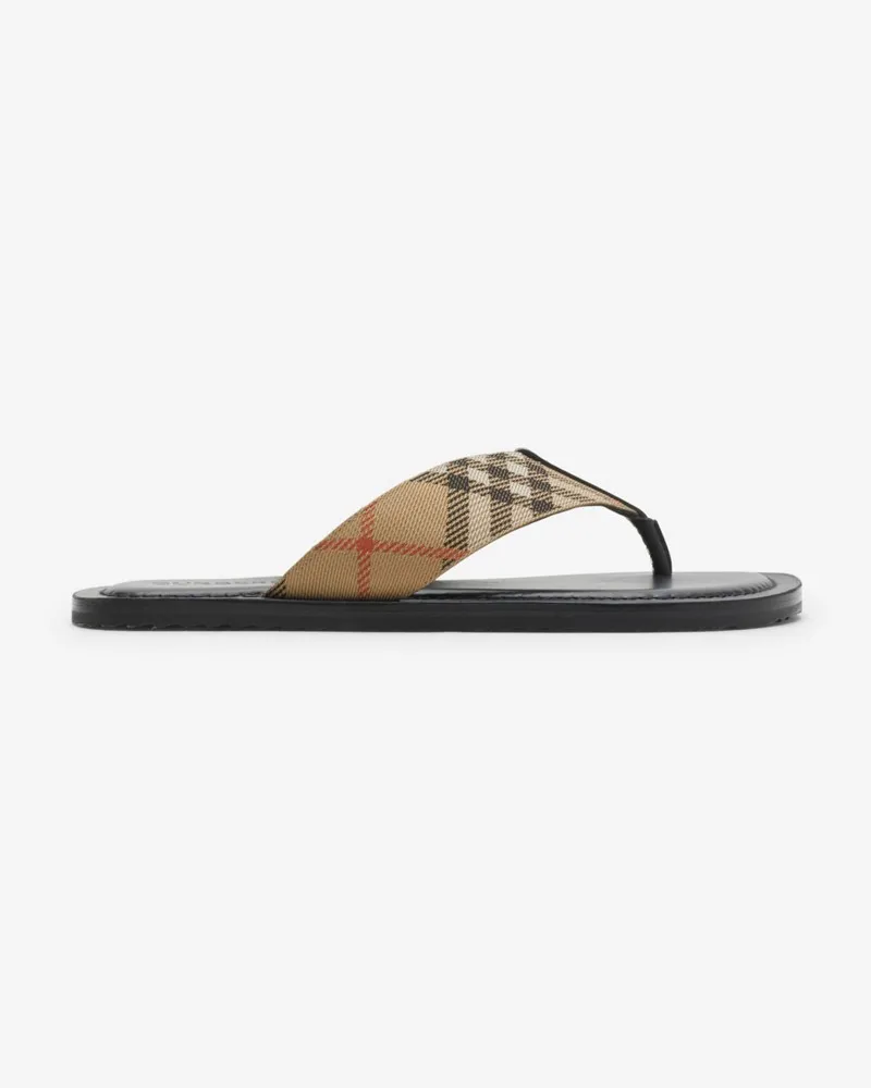 Burberry Sandalen „Pavilion“ in Check , Size Sand-beige