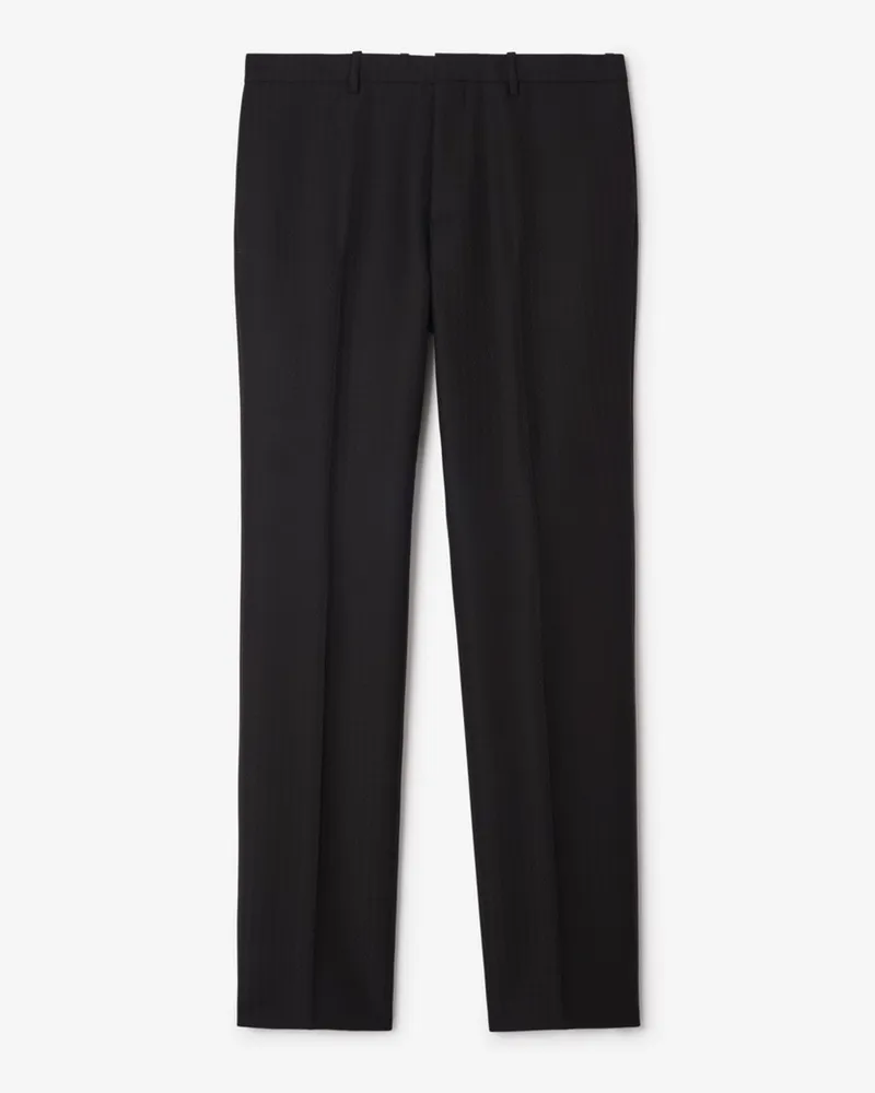 Burberry Elegante Woll-Mohair-Hose im Streifenmuster , Size Black