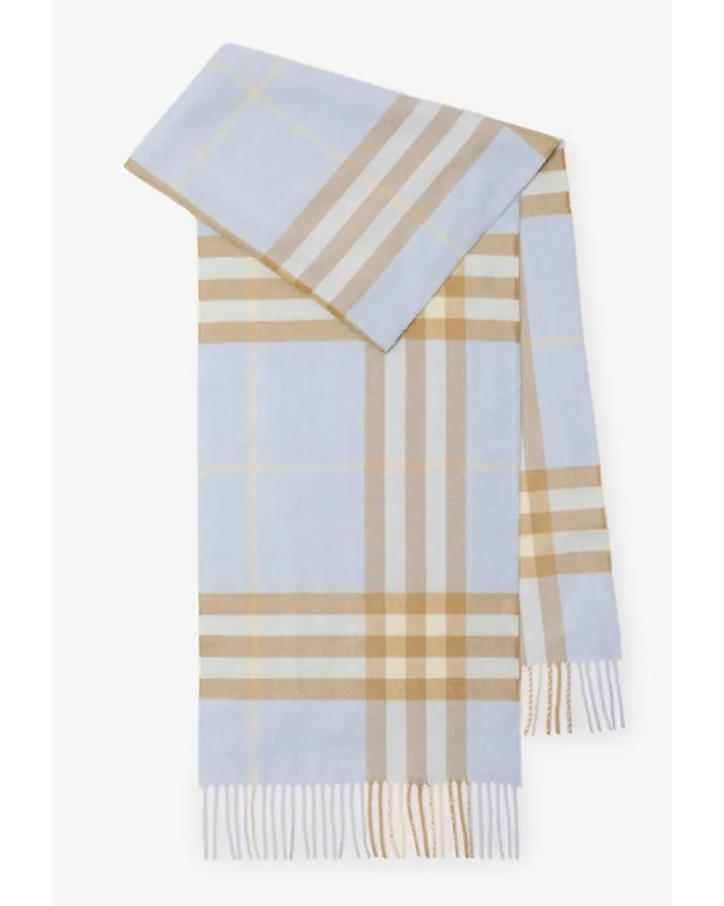 Burberry Kaschmirschal in Check Blau