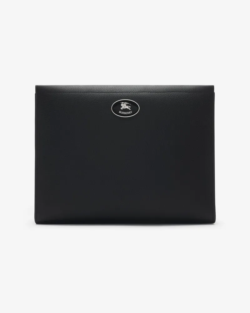 Burberry Reißverschlussetui mit Knight Stamp Black