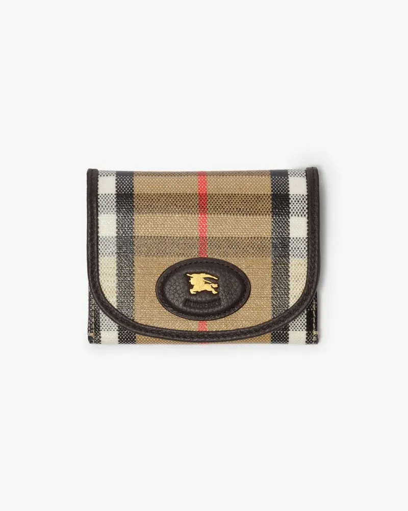 Burberry Münztasche  Kartenetui „Highlands Sand-beige