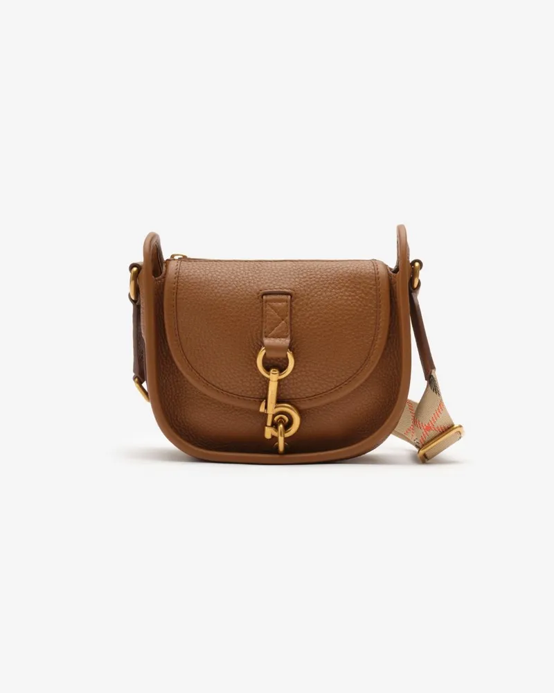 Burberry Messenger-Tasche „B Clip“ im Kleinformat Hazel