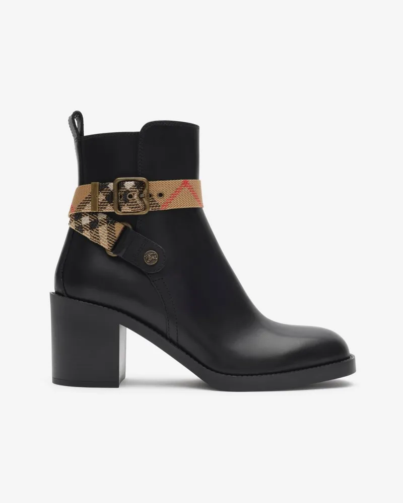 Burberry Lederstiefel „Huntley“ mit Absatz , Size Black
