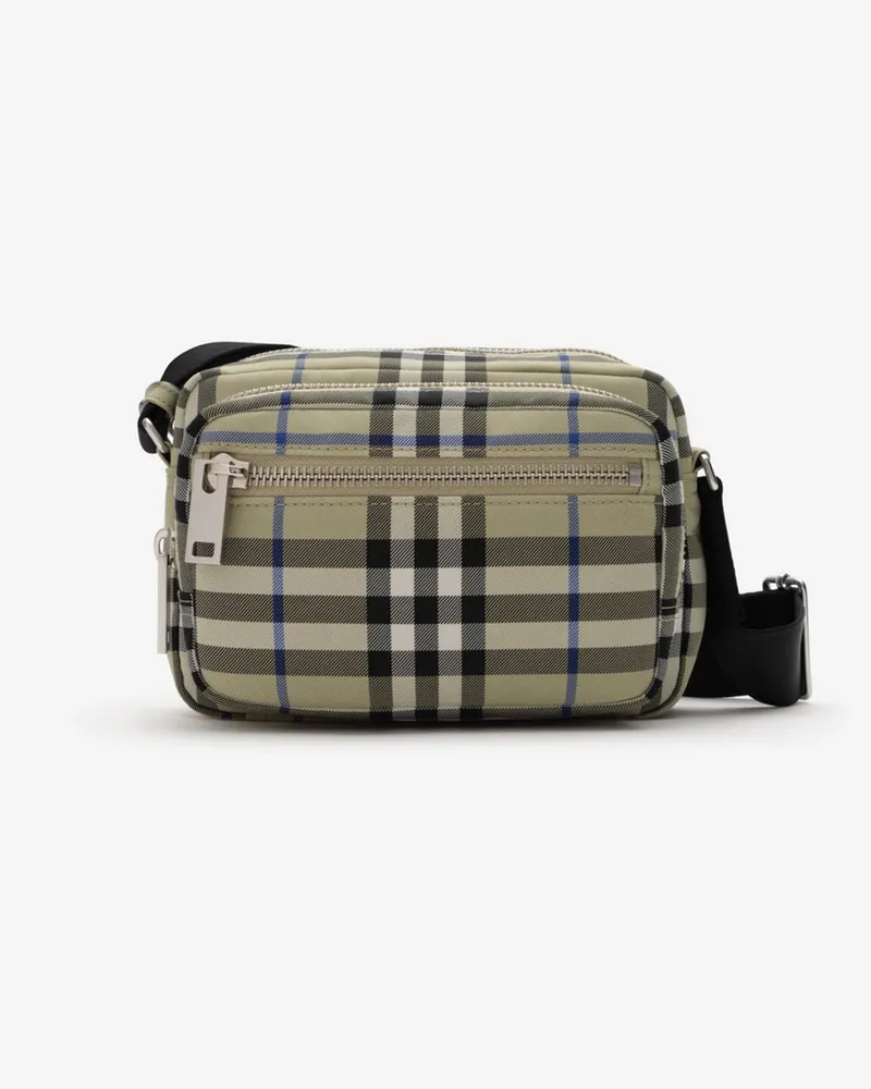 Burberry Crossbody-Tasche in Check Lichen-beige