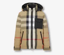Wendbare wattierte Jacke in Check