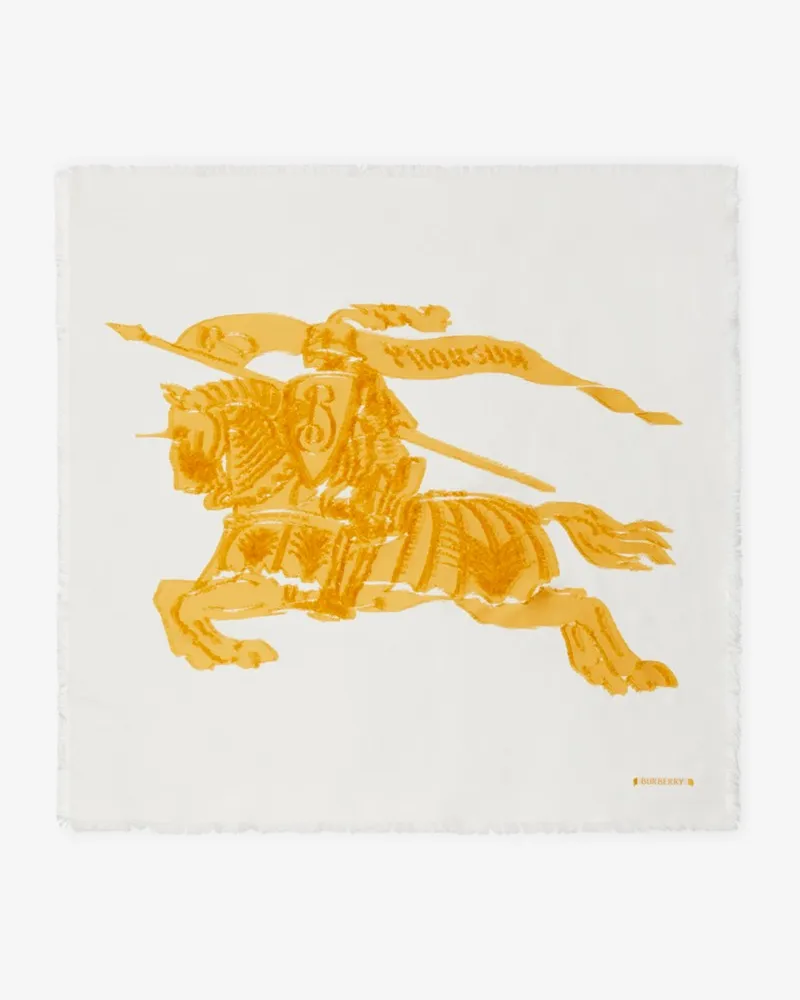 Burberry Seidenmisch-Schal mit EKD-Motiv Sunflower