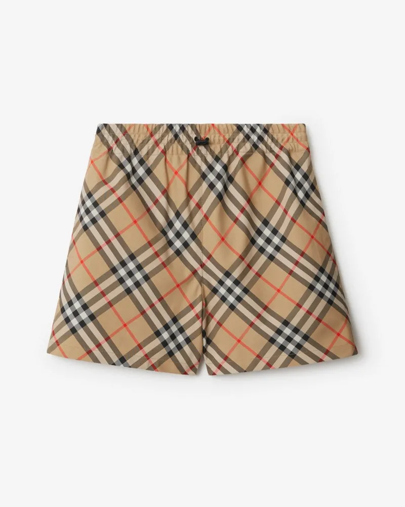 Burberry Twillshorts in Check , Size Sand-beige