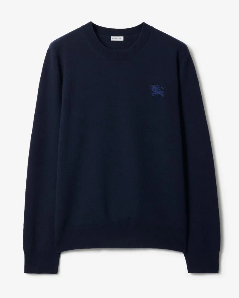 Burberry Wollpullover Marineblau