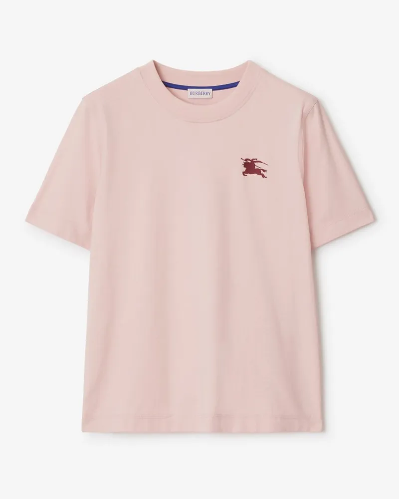 Burberry Baumwoll-T-Shirt Bouquet-rosa
