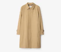 Langer Car Coat aus Gabardine