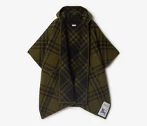 Wendbares Wollcape mit Karomuster