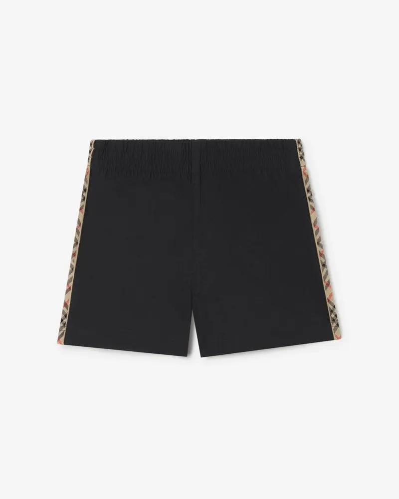 Burberry Schwimmshorts mit Check-Besatz , Size Schwarz