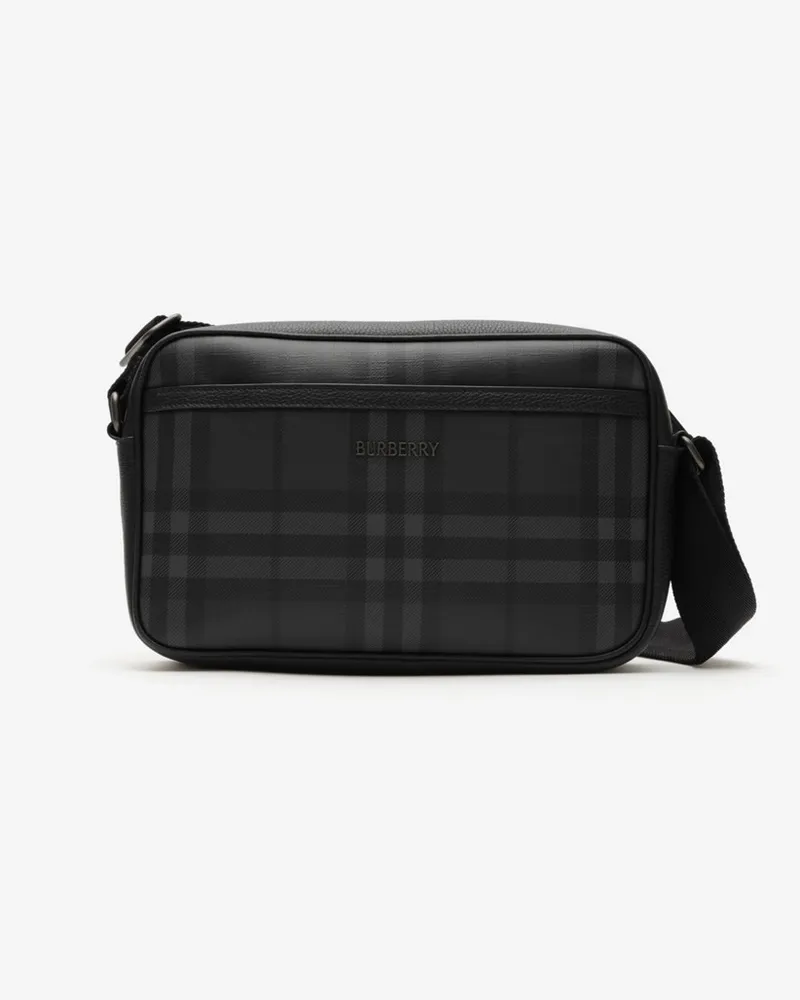 Burberry Crossbody-Tasche „City“ in Check Iron-grau