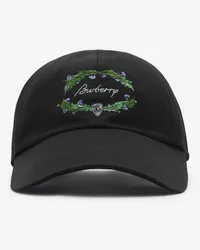 Burberry Baumwollmisch-Basecap mit Distelmotiv und Logo Coal