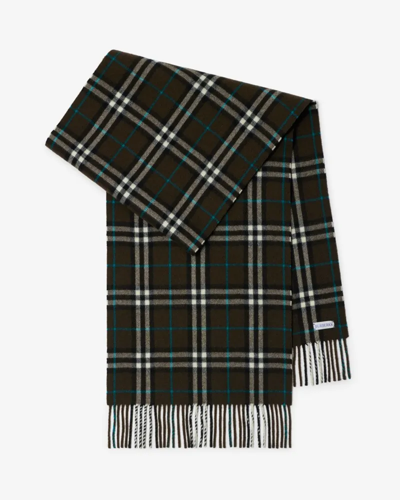 Burberry Breiterer Kaschmirschal in Check Snug