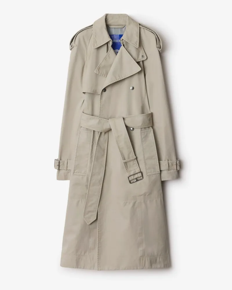 Burberry Langer Baumwoll-Trenchcoat White