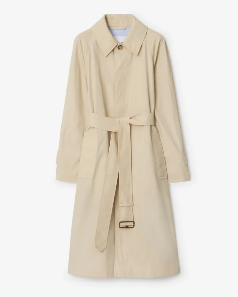 Burberry Langer Gabardine-Car Coat mit Highgrove-Motiv Nutmeg