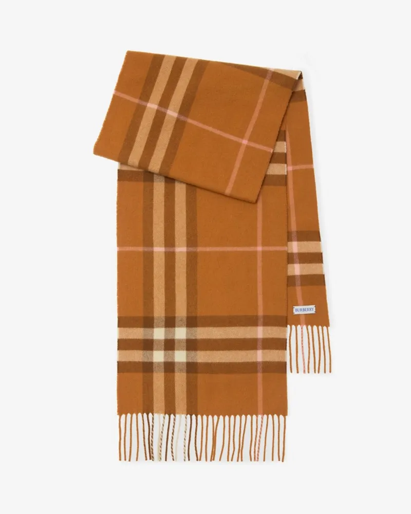 Burberry Kaschmirschal in Check Squash