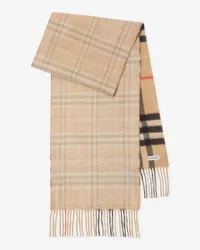 Burberry Wendbarer Kaschmirschal in Check Sand