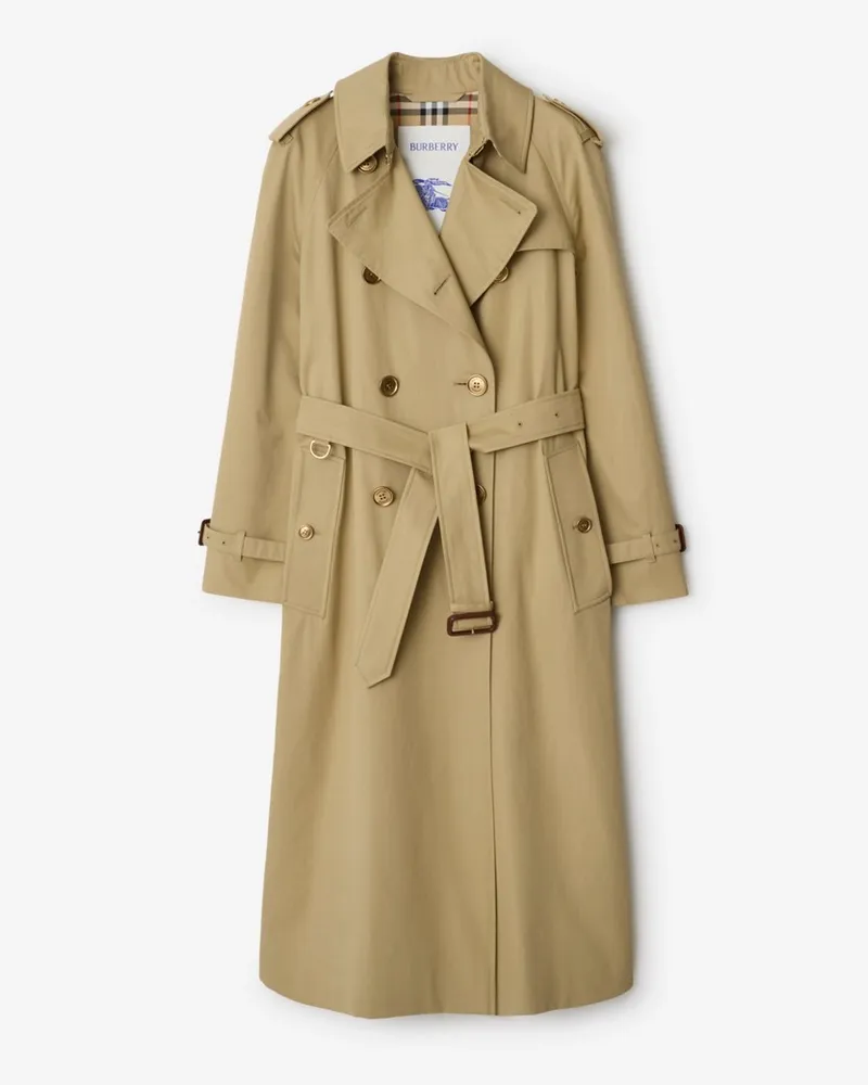 Burberry Langer Trenchcoat „Waterloo“ aus Gabardine Hamper