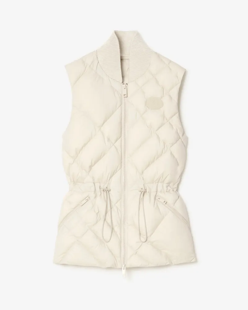Burberry Nylonweste „Devonside“ mit genähtem Karomuster , Size Tundra