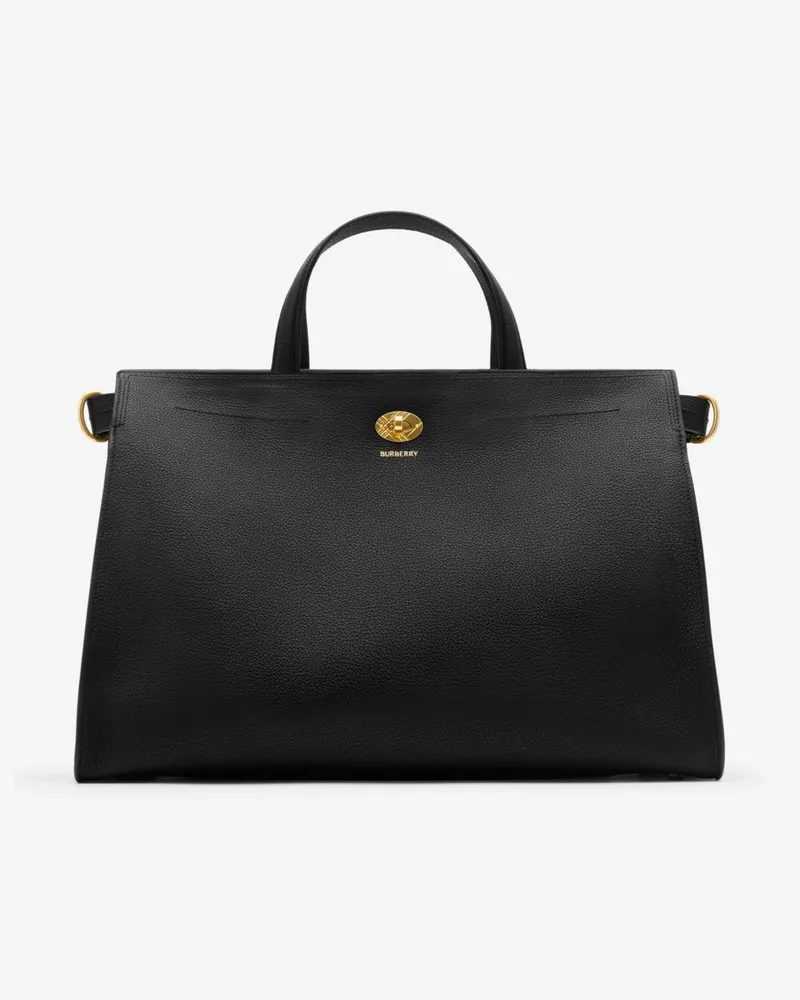 Burberry Mittelgroße Henkeltasche „Cotswolds Schwarz