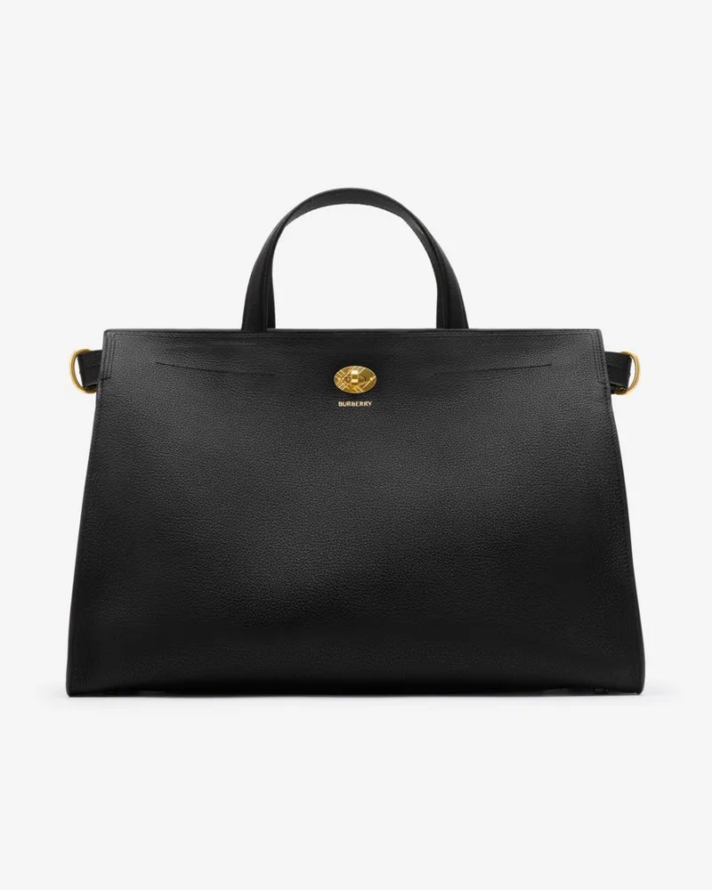 Burberry Mittelgroße Henkeltasche „Cotswolds Schwarz