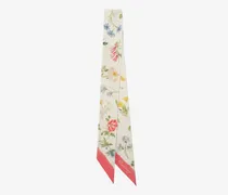 Schmaler Seidenschal mit „Blooms of Britain“-Motiv