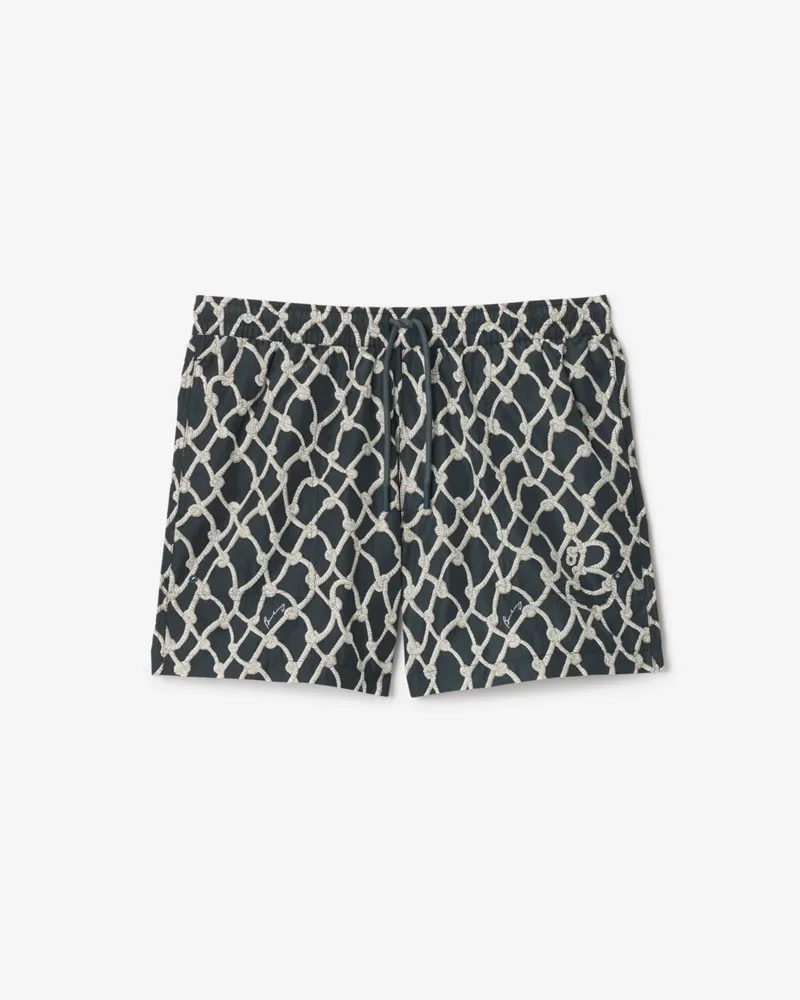 Burberry Schwimmshorts mit Knotenmuster Magnet