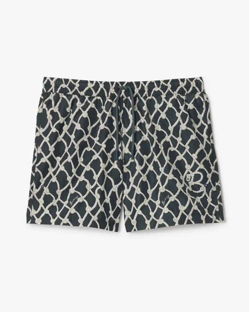 Burberry Schwimmshorts mit Knotenmuster Magnet