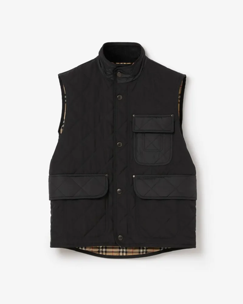 Burberry Thermoregulierende Steppweste Schwarz