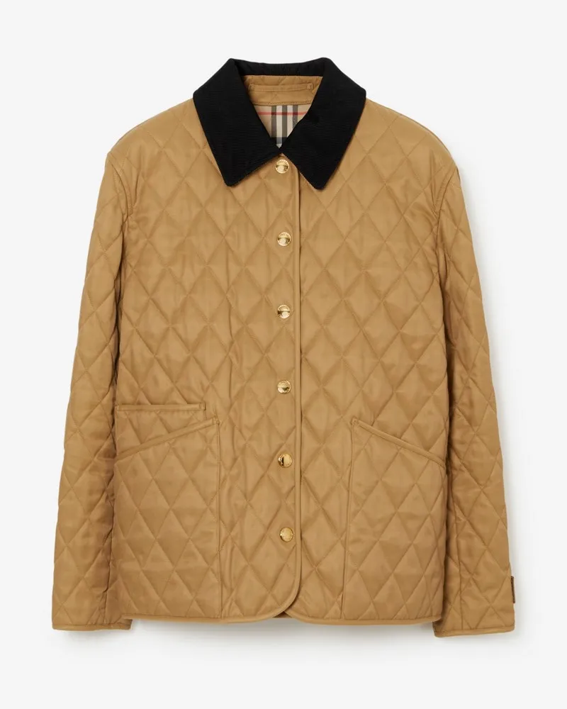 Burberry Country-Steppjacke Camelfarben
