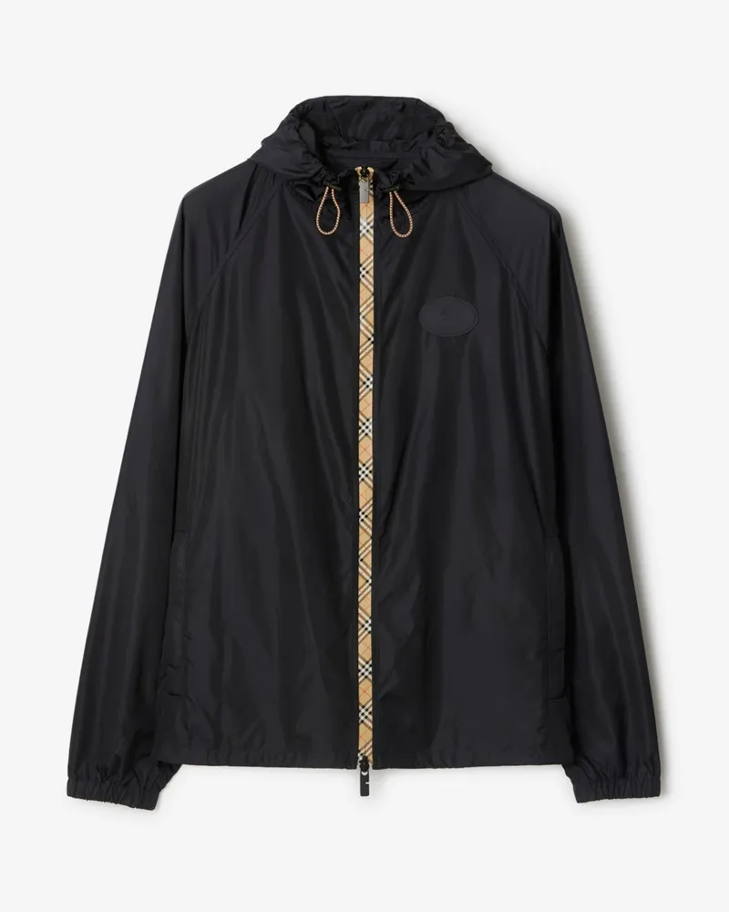 Burberry Kapuzenjacke „Clapton“ aus Nylon Navy