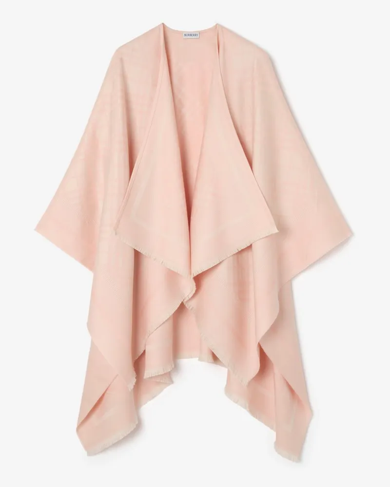 Burberry Woll-Kaschmir-Cape in Check Compact
