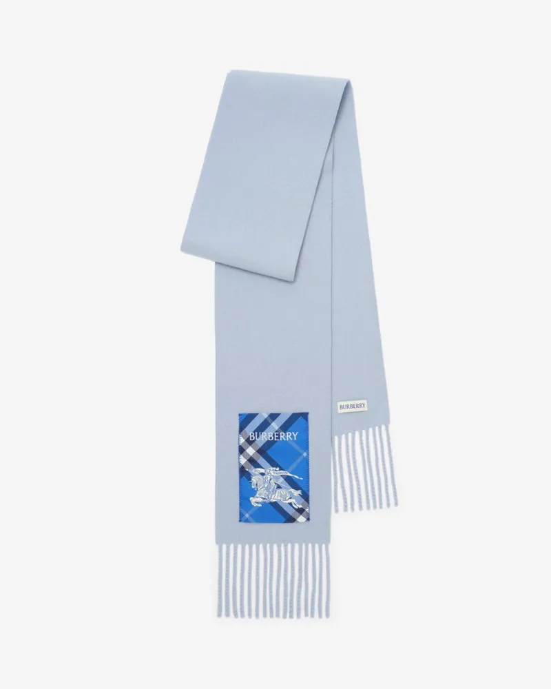 Burberry Schmalerer Kaschmirschal mit Check-Label Dive