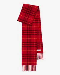 Burberry Schmalerer Kaschmirschal in Check Currant