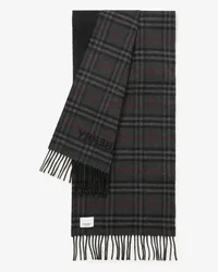 Burberry Wendbarer Kaschmirschal mit Check Anthrazit