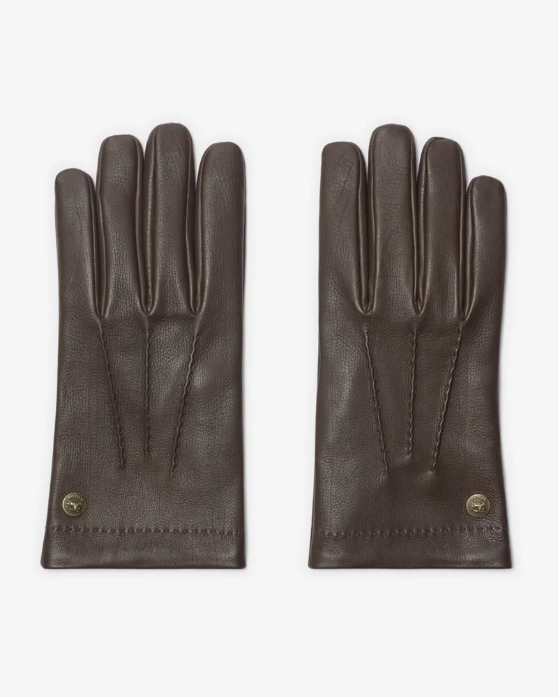 Burberry Lederhandschuhe Dunkles