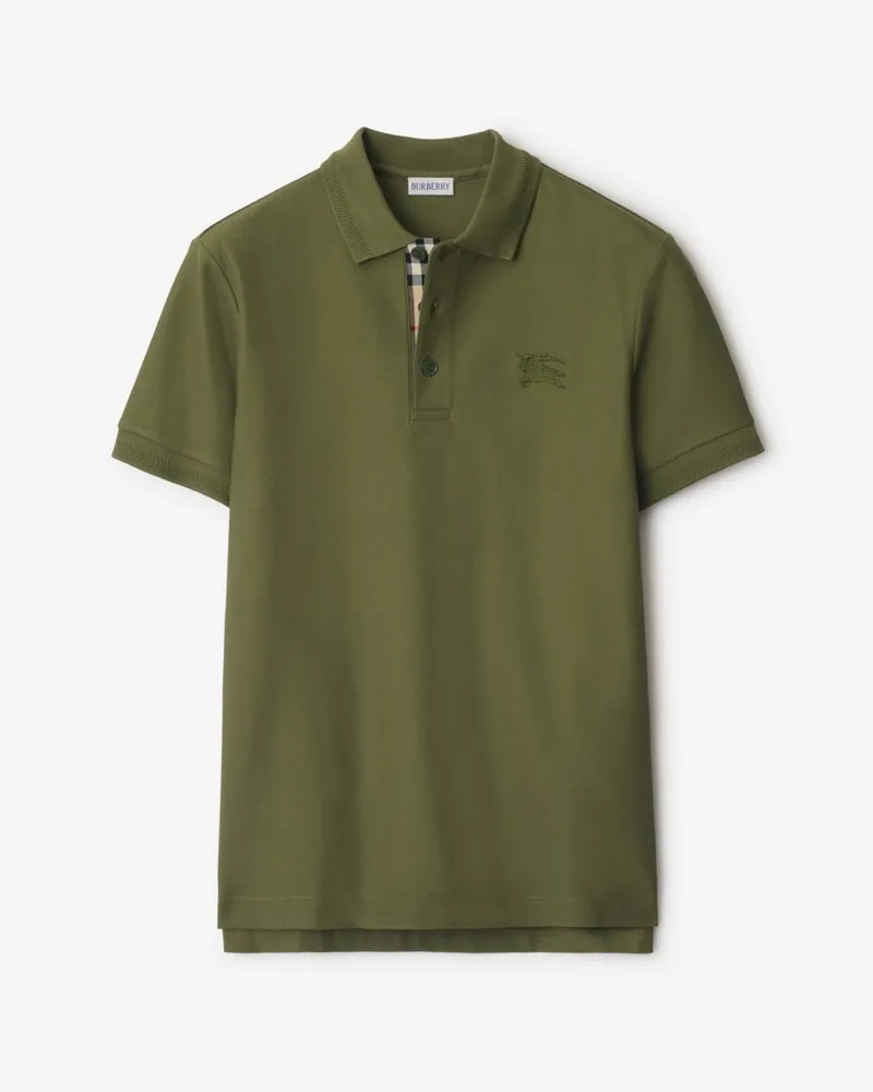 Burberry Baumwoll-Poloshirt Olivfarben
