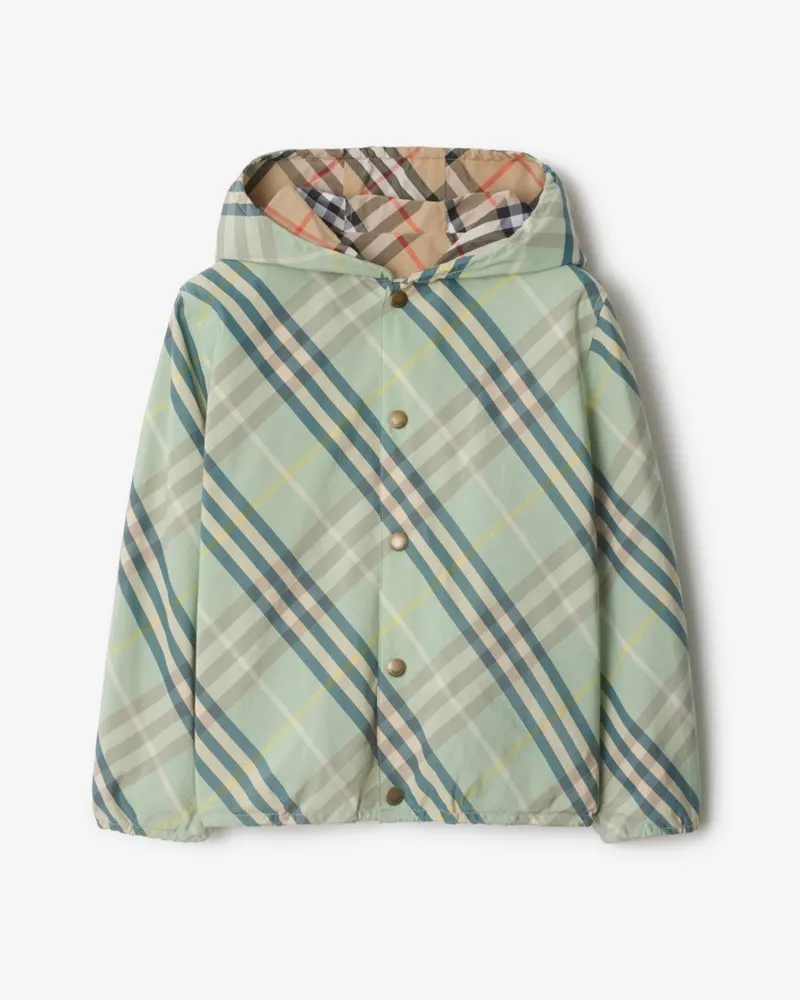 Burberry Wendbare Baumwollmisch-Jacke in Check Breeze