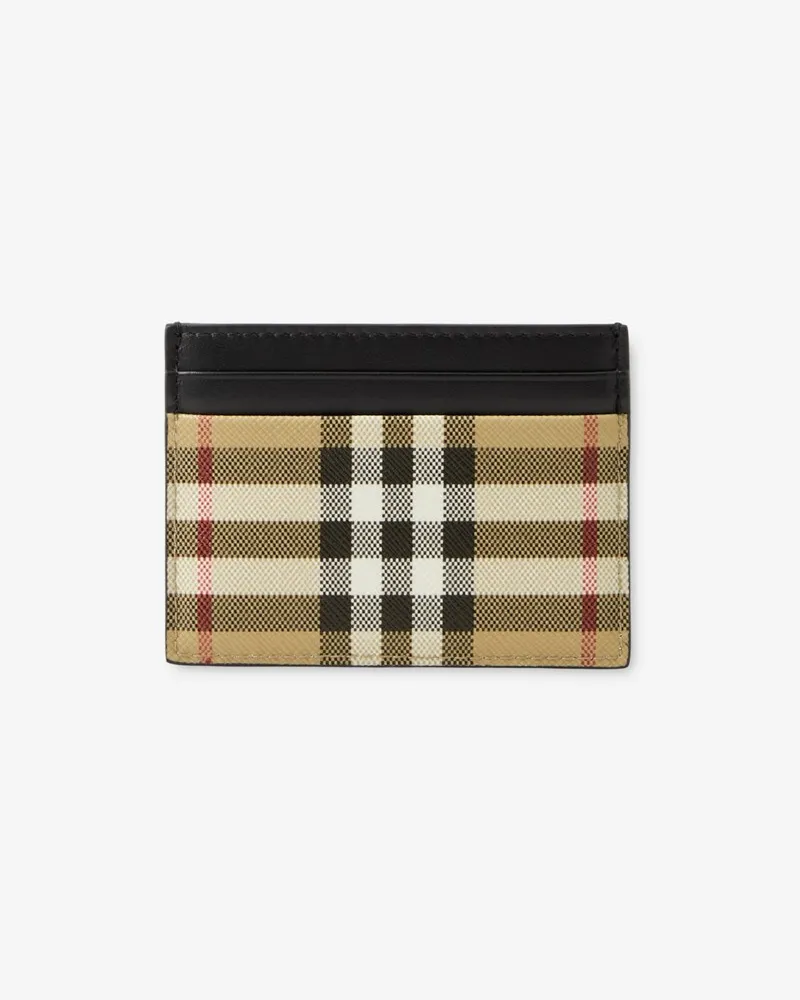 Burberry Kartenetui in Check Vintage-beige