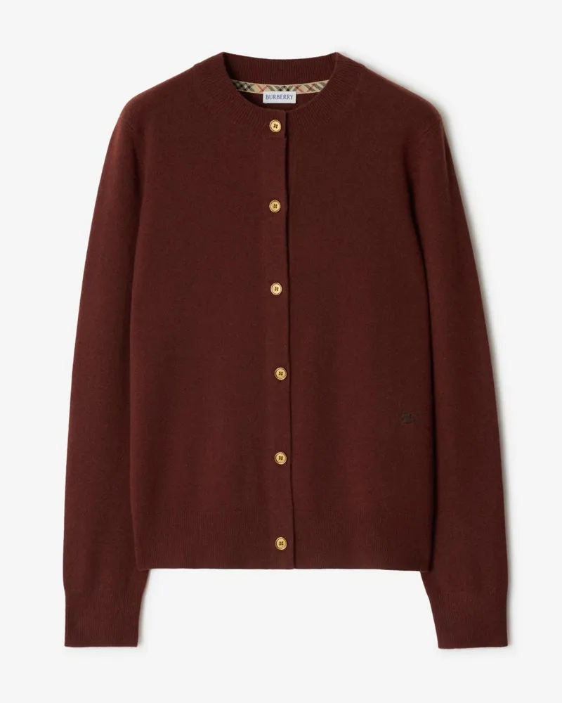 Burberry Kaschmirmisch-Cardigan Box-rot