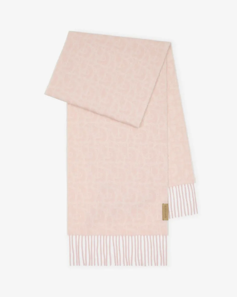 Burberry Kaschmirschal mit B-Motiv Peony-rosa