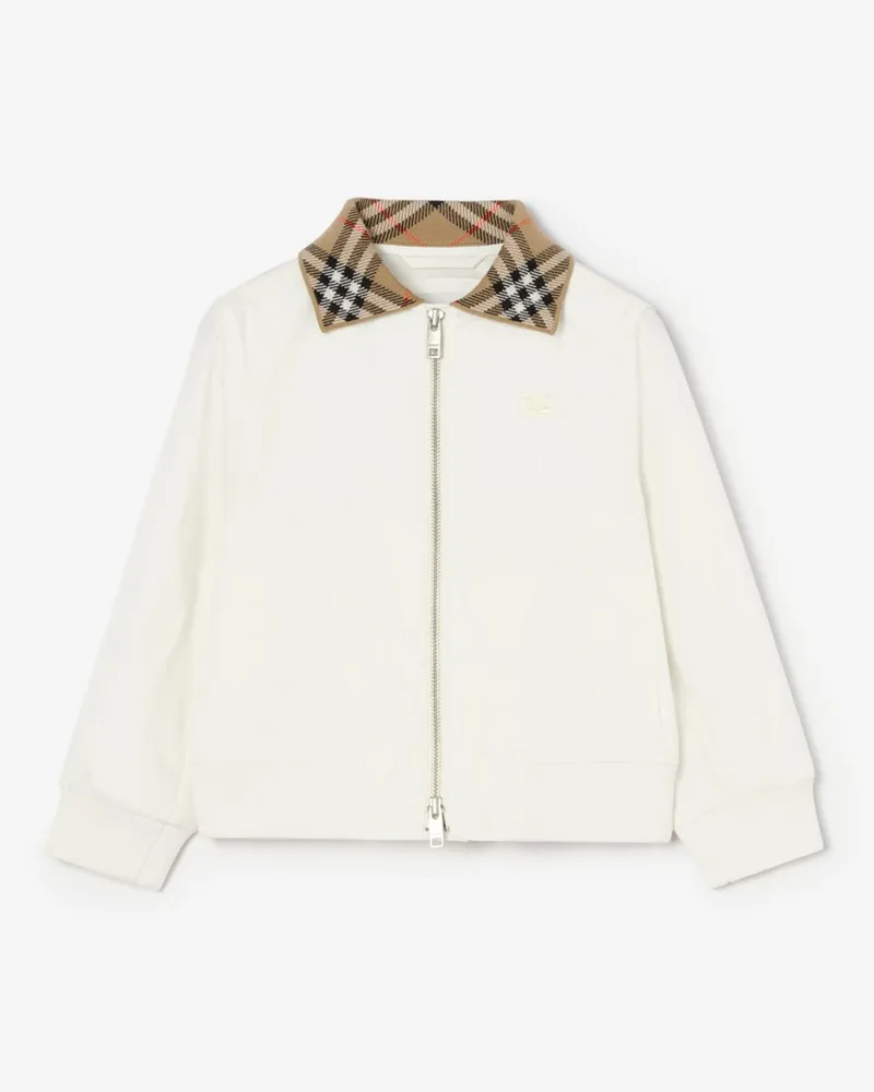 Burberry Harrington-Jacke „Hayfield“ aus Baumwolle , Size Chalk-weiß