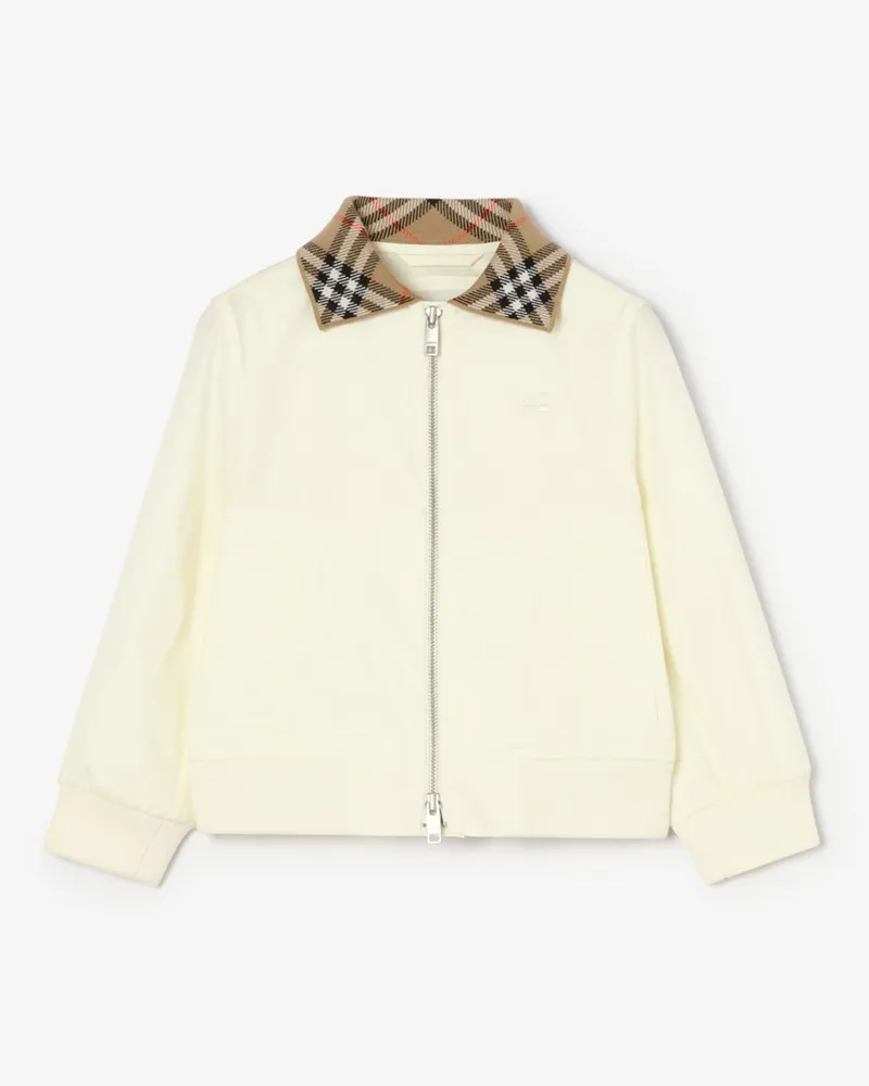 Burberry Bomberjacke „Hayfield“ aus Baumwolle , Size Chalk-weiß