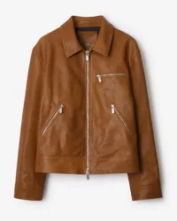 Burberry Lederjacke mit Lammfellkragen Hazel