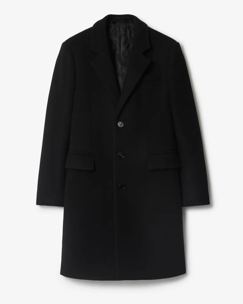 Burberry Eleganter Wollmantel Schwarz