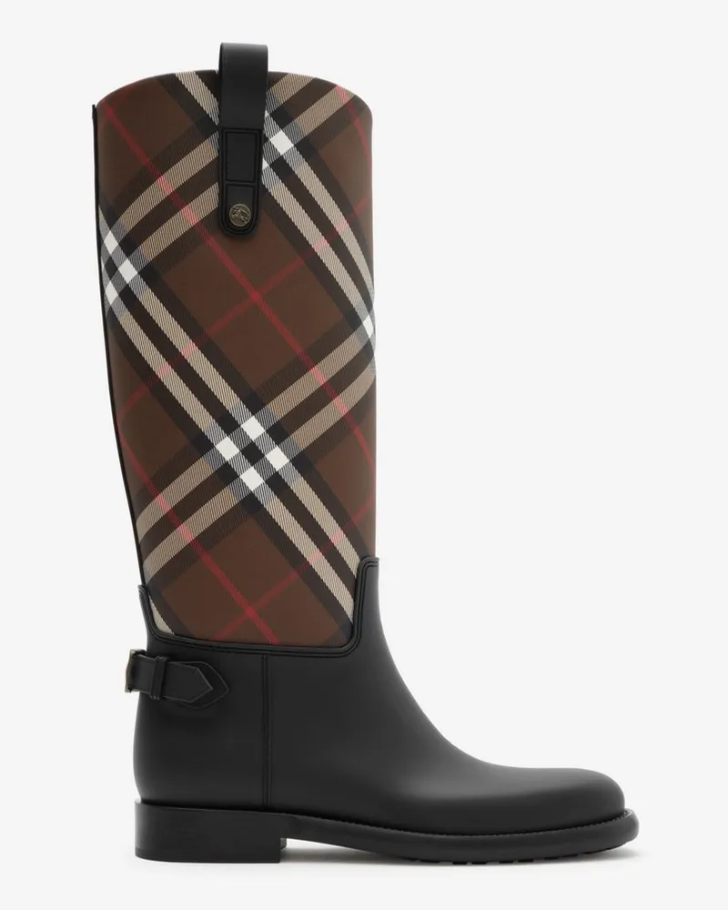 Burberry Outdoor-Stiefel „Cavalier“ mit Check , Size Tobacco