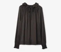 Seidenbluse mit geometrischem Muster , Size