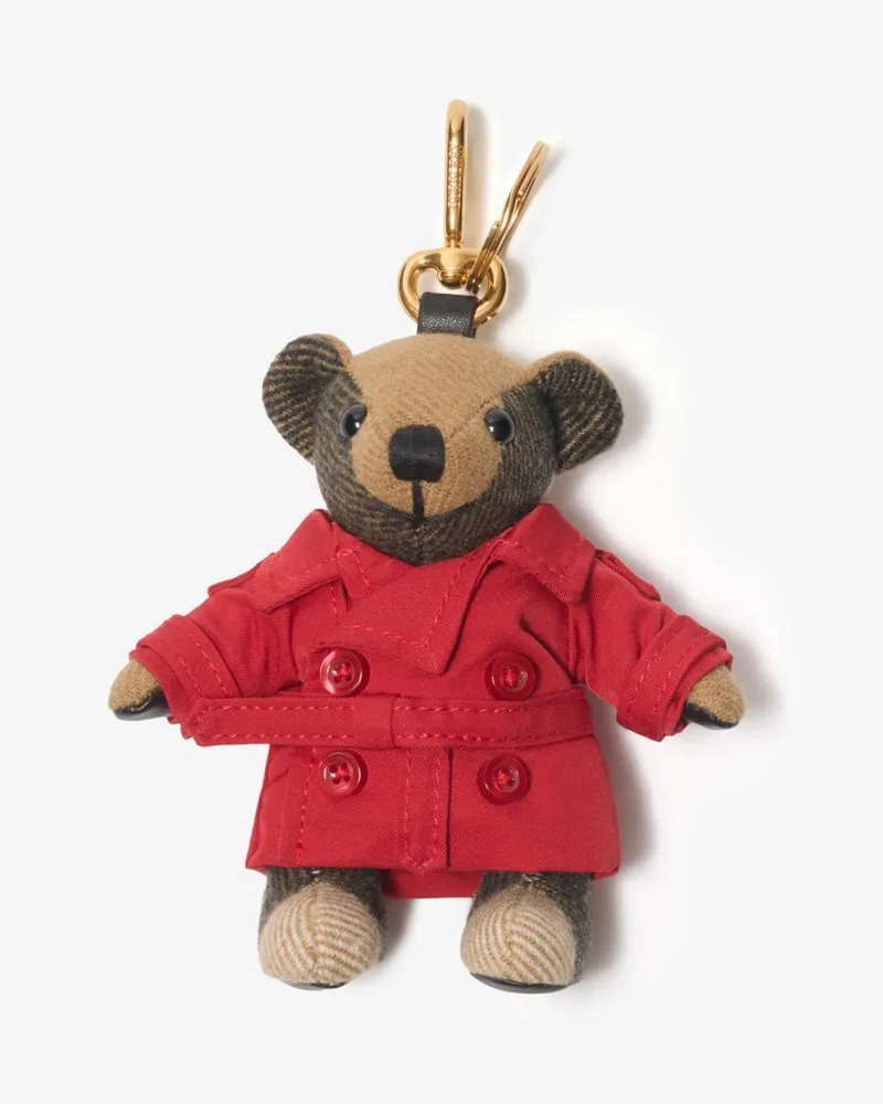 Burberry Thomas Teddybär-Anhänger Crayon-rot